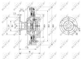 Nrf 49579 - EMBRAGUE VENTILADOR TOYOTA LAND CRU