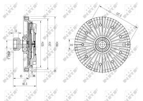 Nrf 49582 - EMBRAGUE VENTILADOR BMW 320D 02/199