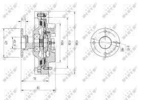 Nrf 49585 - EMBRAGUE VENTILADOR NISSAN PATHFIND