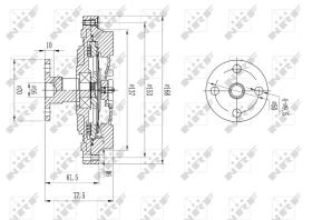 Nrf 49586 - EMBRAGUE VENTILADOR KIA SPORTAGE 10
