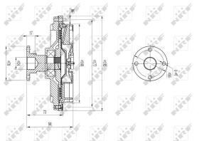 Nrf 49591 - EMBRAGUE VENTILADOR MITSUBISHI L200