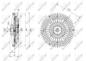 Nrf 49594 - EMBRAGUE VENTILADOR MERCEDES SL320