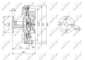Nrf 49597 - EMBRAGUE VENTILADOR MAZDA B2500 12/