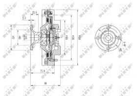 Nrf 49598 - EMBRAGUE VENTILADOR TOYOTA HIACE 08