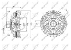 Nrf 49600 - EMBRAGUE VENTILADOR LANDROVER DEFEN
