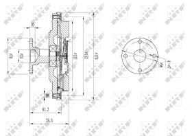 Nrf 49602 - EMBRAGUE VENTILADOR MITSUBISHI CHAL
