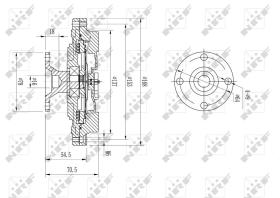Nrf 49604 - EMBRAGUE VENTILADOR KIA K2700 10/19