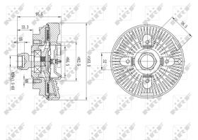 Nrf 49606 - EMBRAGUE VENTILADOR FORD RANGER 06/