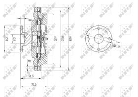 Nrf 49608 - EMBRAGUE VENTILADOR KIA SORENTO 08/