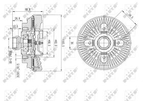 Nrf 49610 - EMBRAGUE VENTILADOR JEEP GRAND CHER