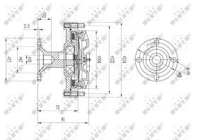 Nrf 49613 - EMBRAGUE VENTILADOR TOYOTA HI-LUX 1