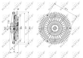 Nrf 49615 - EMBRAGUE VENTILADOR MERCEDES E320 0