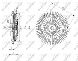 Nrf 49617 - EMBRAGUE VENTILADOR MERCEDES E300 1