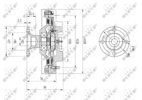 Nrf 49621 - EMBRAGUE VENTILADOR TOYOTA LAND CRU