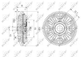 Nrf 49623 - EMBRAGUE VENTILADOR VW LT 08/1990-0