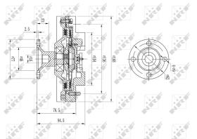 Nrf 49624 - EMBRAGUE VENTILADOR TOYOTA LAND CRU