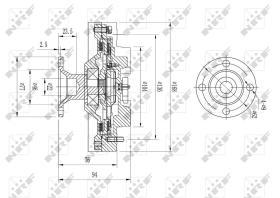 Nrf 49626 - EMBRAGUE VENTILADOR TOYOTA HIACE 08