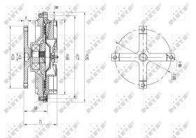 Nrf 49632 - EMBRAGUE VENTILADOR MITSUBISHI PAJE