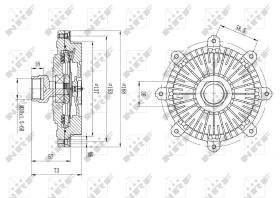 Nrf 49635 - EMBRAGUE VENTILADOR FORD RANGER 10/