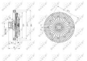 Nrf 49640 - EMBRAGUE VENTILADOR BMW M3 03/2000-