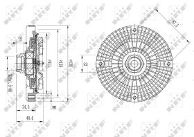 Nrf 49642 - EMBRAGUE VENTILADOR AUDI 100 06/199