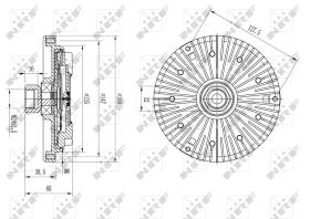 Nrf 49645 - EMBRAGUE VENTILADOR AUDI A8 4.2 10/