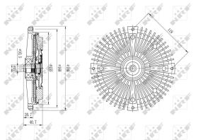Nrf 49646 - EMBRAGUE VENTILADOR MERCEDES 210D 0