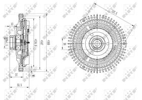 Nrf 49673 - EMBRAGUE VENTILADOR MERCEDES C180 0