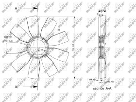 Nrf 49814 - EMBRAGUE VENTILADOR MERCEDES O403 0