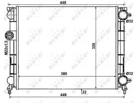 Nrf 50004 - RADIADOR ALU BRAZED LIGIER BE UP 02