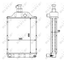  501768 - RADIADOR ALU BRAZED MASSEY FERGUSON