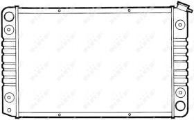 Nrf 50316 - RADIADOR ALU BRAZED CHEVROLET (GM)