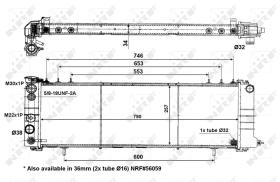 Nrf 50321 - RADIADOR ALU BRAZED JEEP (CHRYSLER)