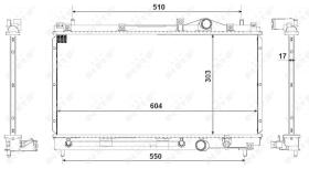 Nrf 50332 - RADIADOR ALU BRAZED CHRYSLER (USA)