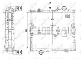 Nrf 503340 - RADIADOR CU JOHN DEERE 3150 3350