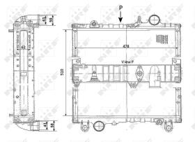 Nrf 503341 - RADIADOR CU JOHN DEERE 2450 2850