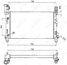  50347 - RADIADOR ALU BRAZED CHRYSLER (USA)