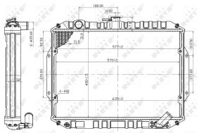 Nrf 503486 - RADIADOR ALU BRAZED MITSUBISHI L200