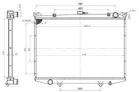 Nrf 503492 - RADIADOR ALU BRAZED FORD MAVERICK 9