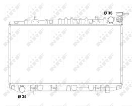 Nrf 503497 - RADIADOR ALU BRAZED NISSAN PRIMERA
