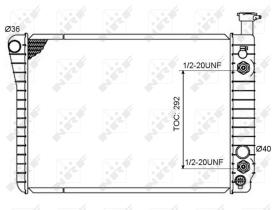 Nrf 50358 - RADIADOR ALU BRAZED CHEVROLET ASTRO