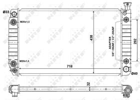 Nrf 50368 - RADIADOR ALU BRAZED CHEVROLET PICKU