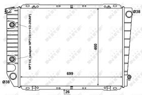 Nrf 50371 - RADIADOR ALU BRAZED FORD (USA) LTD