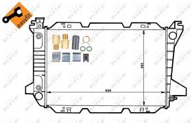 Nrf 50378 - RADIADOR ALU BRAZED FORD (USA) BRON