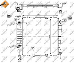 Nrf 50379 - RADIADOR ALU BRAZED FORD (USA) EXPL