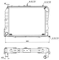 Nrf 503962 - RADIADOR ALU BRAZED TOYOTA HIACE 89