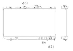 Nrf 503964 - RADIADOR ALU BRAZED TOYOTA CARINA E