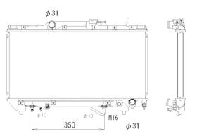 Nrf 503968 - RADIADOR ALU BRAZED TOYOTA CARINA E