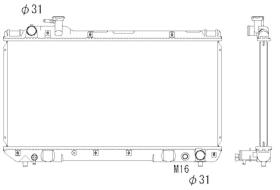  503988 - RADIADOR ALU BRAZED TOYOTA RAV 4 95