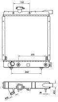 Nrf 50399 - RADIADOR ALU BRAZED CHRYSLER (USA)
